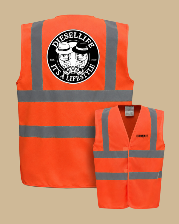 DIESELHEADS VEILIGHEIDSVEST | DIESELLIFE - IT' S A LIFESTYLE | FLUOR ORANJE