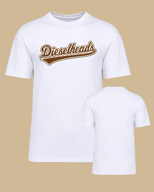 DIESELHEADS T-SHIRT | KLASSIEK DIESELHEADS LOGO | WIT