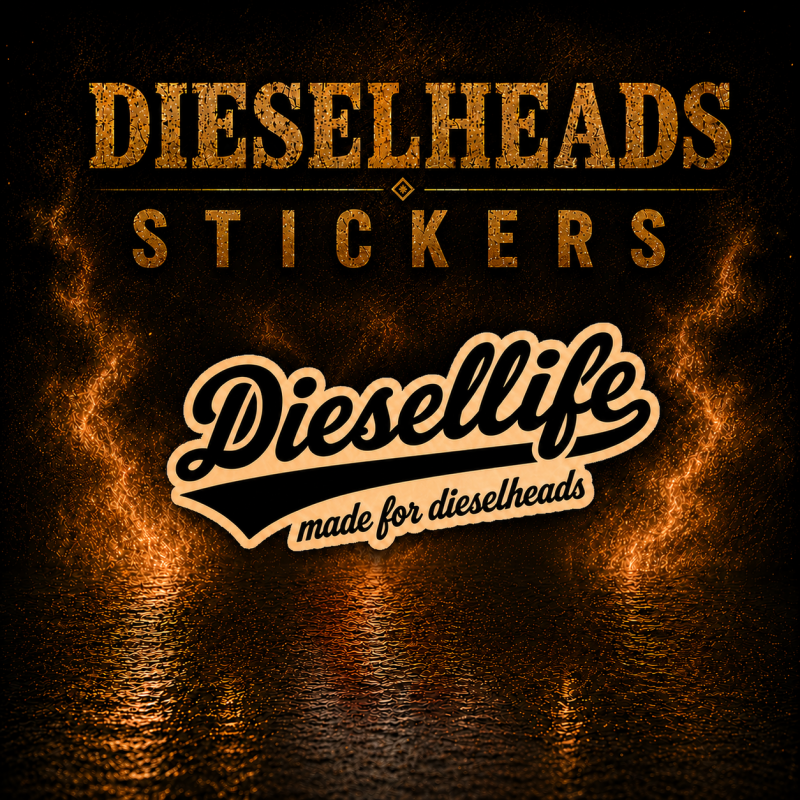 Bestel de DieselLife sticker van DieselHeads. Een stoere trucksticker voor chauffeurs en diesel-liefhebbers. Perfect voor truck, auto, raam of gereedschapskist.