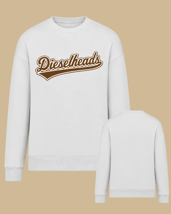 DIESELHEADS SWEATER | KLASSIEK DIESELHEADS LOGO | WIT