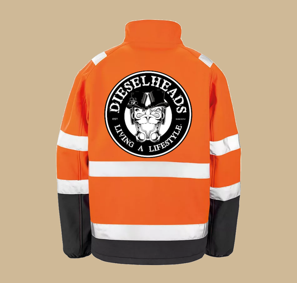DIESELHEADS WORKER SOFTSHELL ORANGE | LIVING A LIFESTYLE