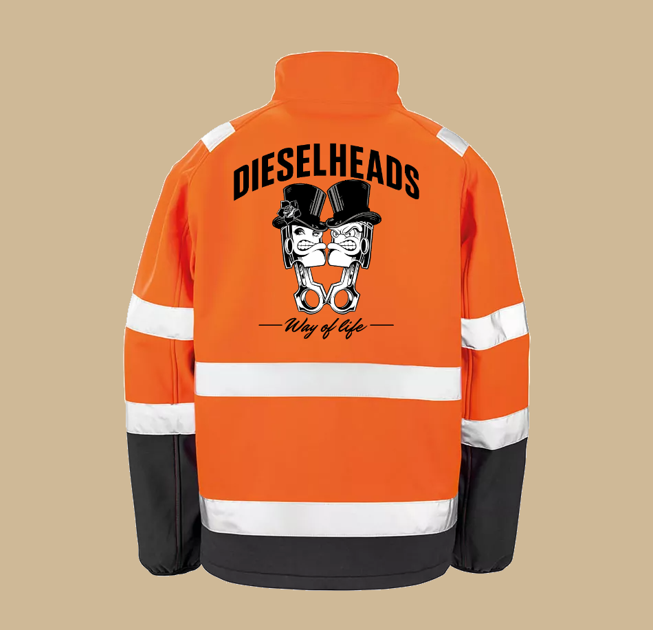 DIESELHEADS WORKER SOFTSHELL ORANGE | DIESELHEADS PISTON