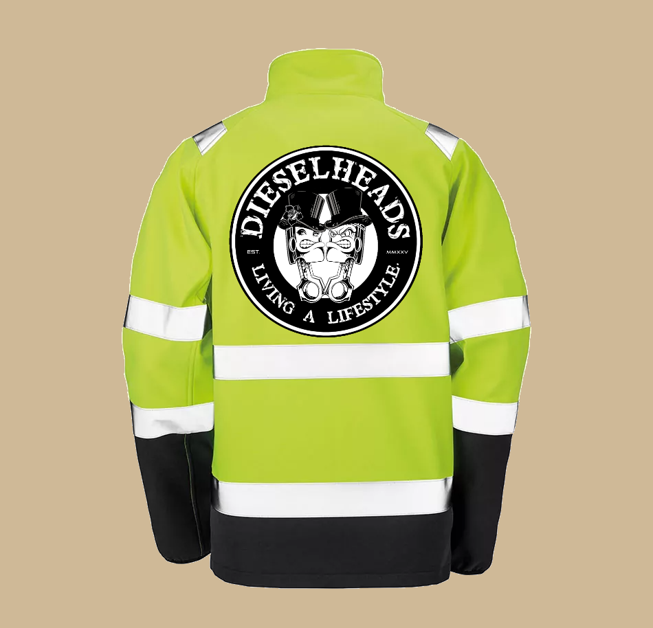 DIESELHEADS WORKER SOFTSHELL YELLOW | LIVING A LIFESTYLE