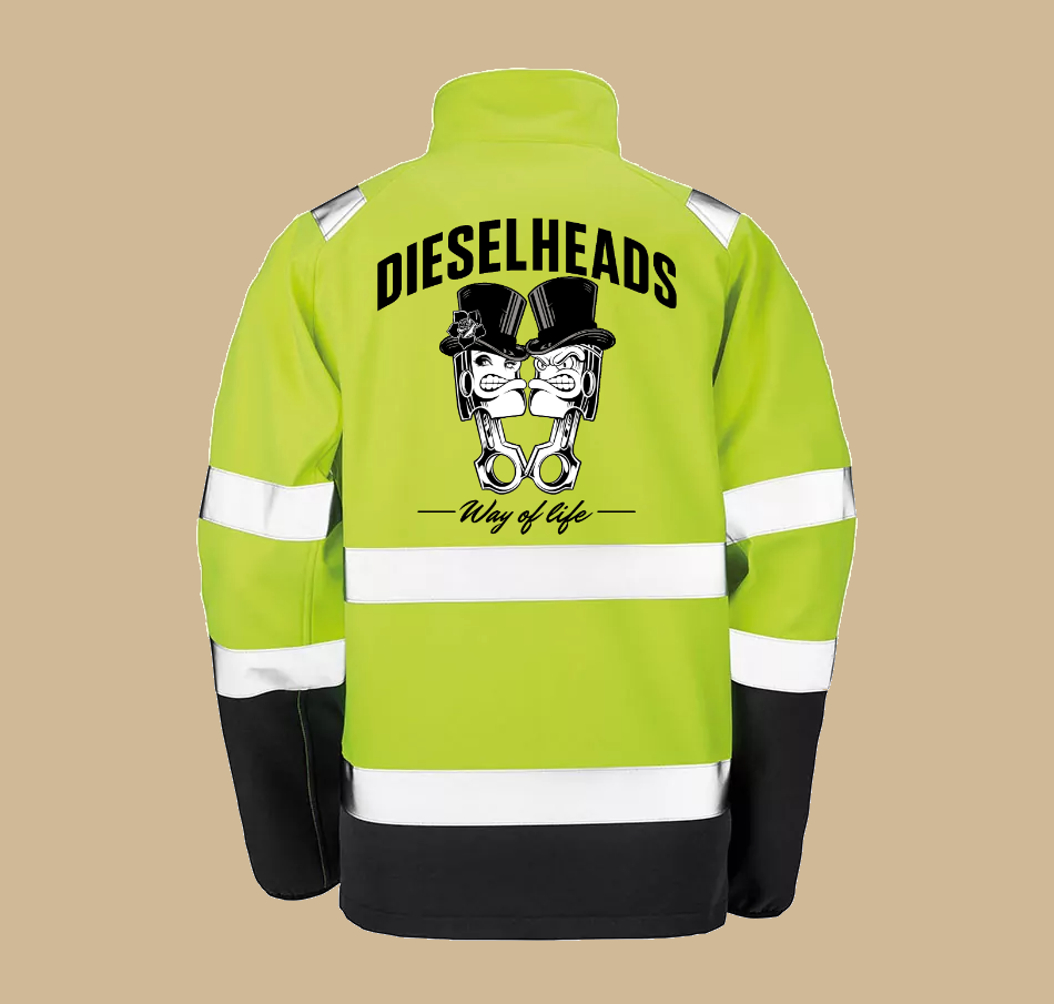 DIESELHEADS WORKER SOFTSHELL YELLOW | DIESELHEADS PISTON