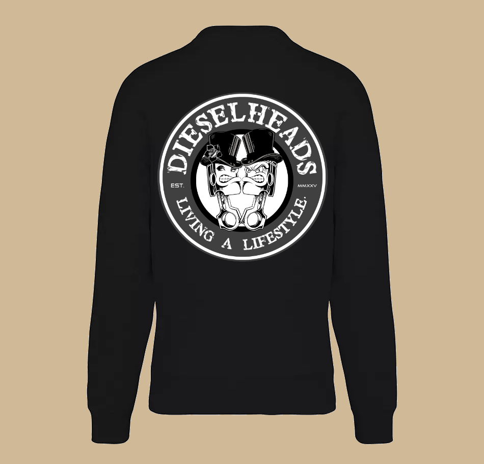 DIESEHEADS OVERSIZED SWEATER | LIVING A LIFESTYLE | BLACK