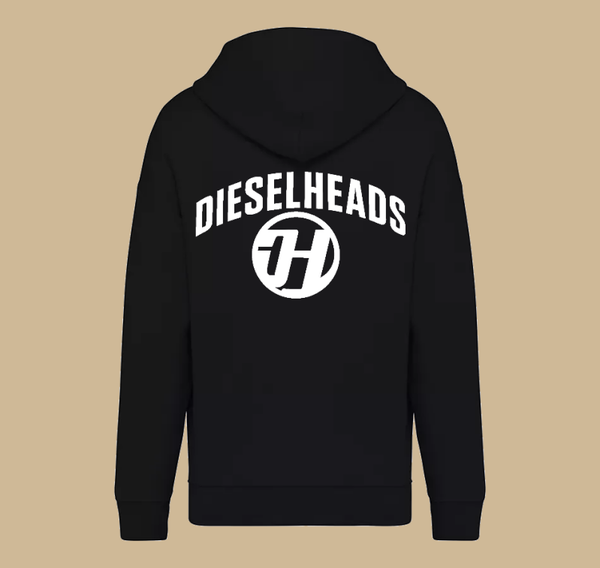 DIESELHEADS HOODIE OVERSIZED |  DH LOGO | BLACK