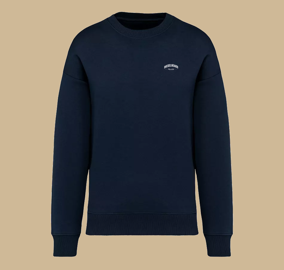 DIESEHEADS OVERSIZED SWEATER | WAY OF LIFE | NAVY BLUE