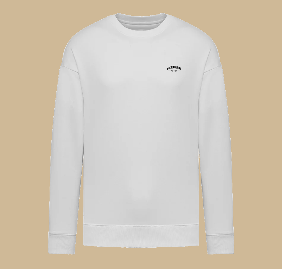 DIESEHEADS OVERSIZED SWEATER | WAY OF LIFE | WHITE
