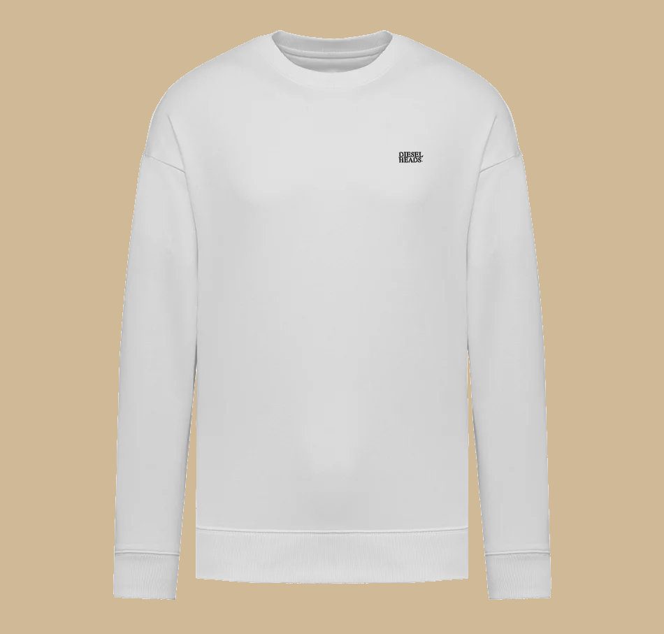 DIESEHEADS OVERSIZED SWEATER | WHITE