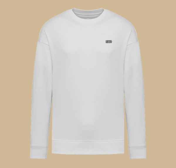 DIESEHEADS OVERSIZED SWEATER | WHITE