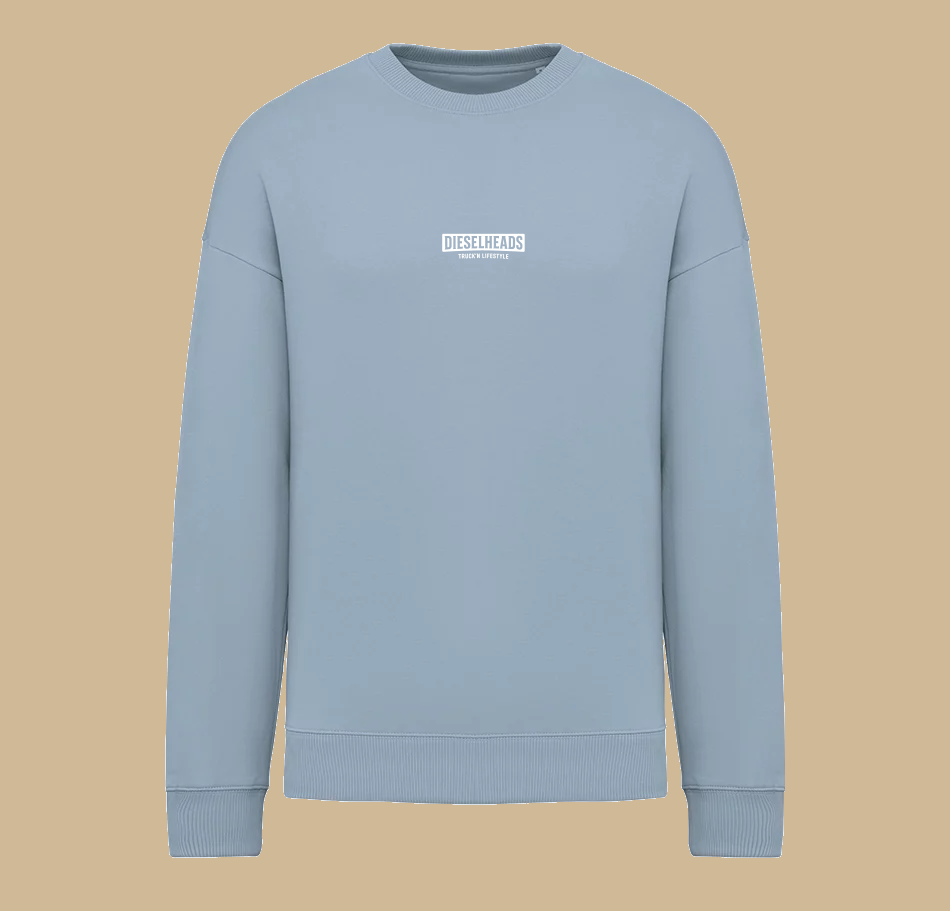DIESEHEADS OVERSIZED SWEATER | TRUCK'N LIFESTYLE | AQUAMARINE