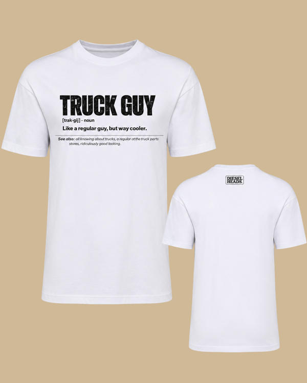 DIESELHEADS T-SHIRT | TRUCK GUY | WIT