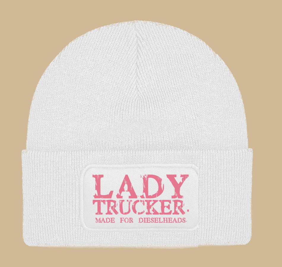 LADY TRUCKER WORKER BEANIE | WHITE