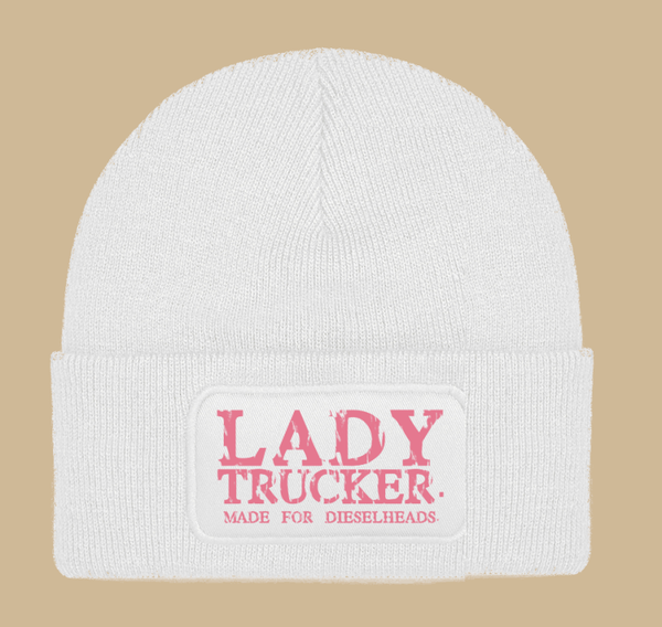 LADY TRUCKER WORKER BEANIE | WHITE