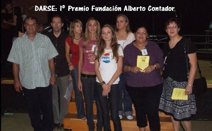 Darse recibió el primer premio al mejor proyecto en la entrega de premios de la fundación Alberto Contador
