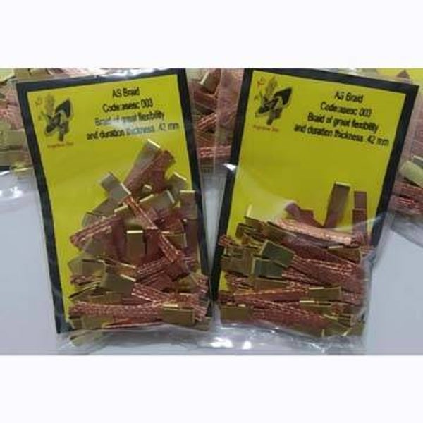 HHR - AS72 - ARGENTINA SLOT FLEXIBLE BRAID .42 MM THICK 25 PAIRS