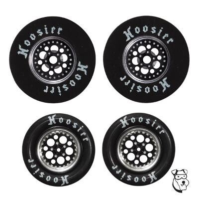 HHR - MAR1867B - MID-AMERICA PREDATORS 1 3/16 X .400 DRAG TIRE SET BLACK