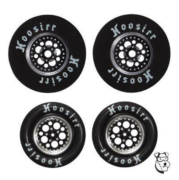 HHR - MAR1867B - MID-AMERICA PREDATORS 1 3/16 X .400 DRAG TIRE SET BLACK