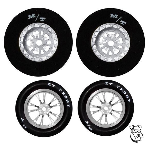 HHR - MAR5667 - MID-AMERICA NEW V SERIES DRAG TIRE SET 1 3/16 X .400 SILVER