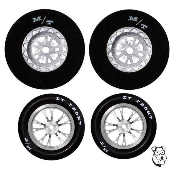 HHR - MAR5667 - MID-AMERICA NEW V SERIES DRAG TIRE SET 1 3/16 X .400 SILVER
