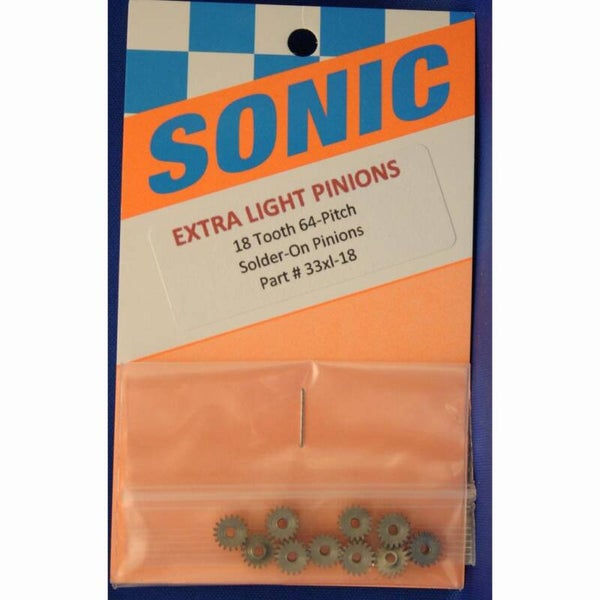 HHR - SON33XL-18 - SONIC 18T 64P SOLDER-ON PINIONS X-LIGHT
