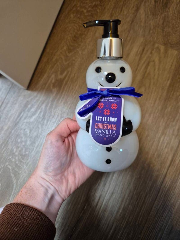 kersthandzeep sneeuwman