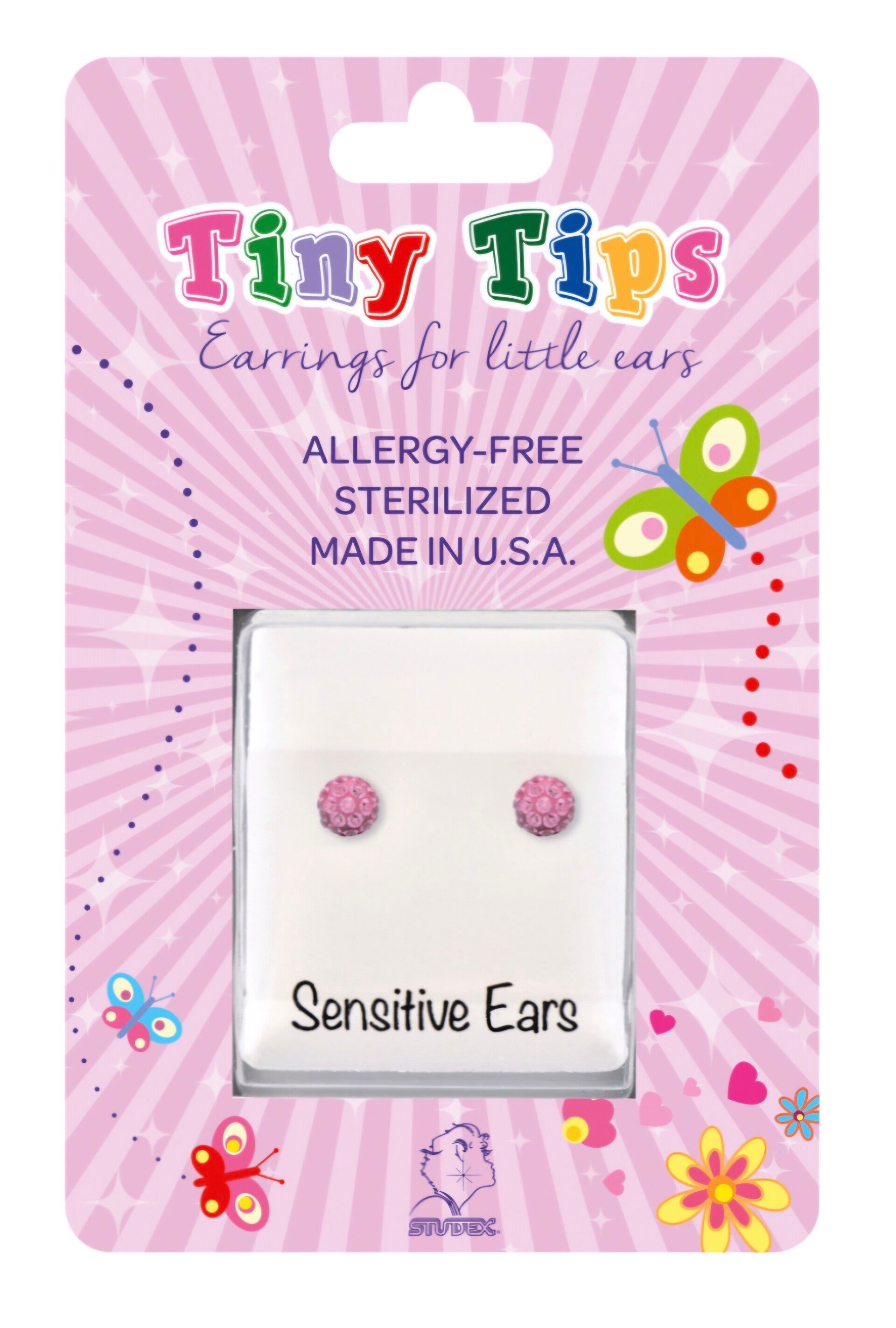 Tiny Tips - roos glitter bolletje