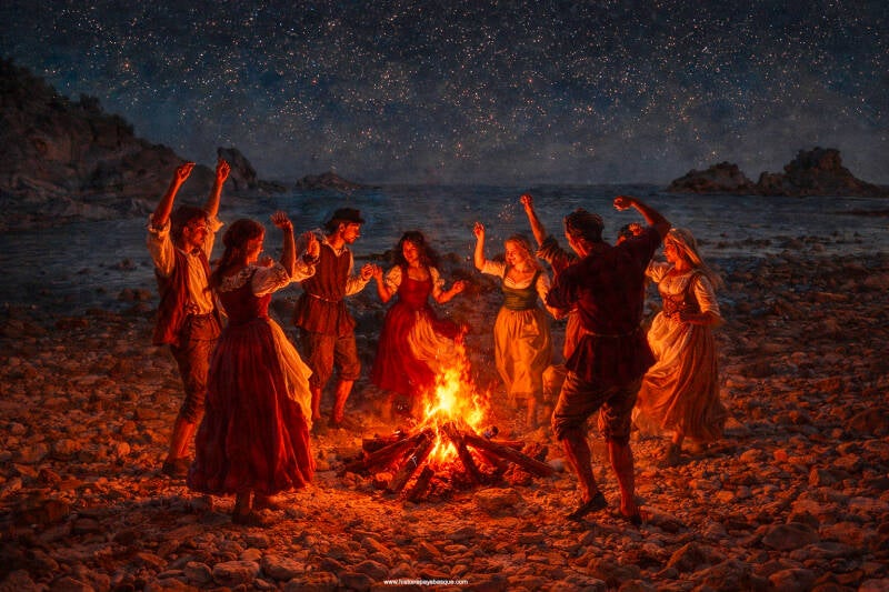 Akelarre dans la baie de Loya à Hendaye