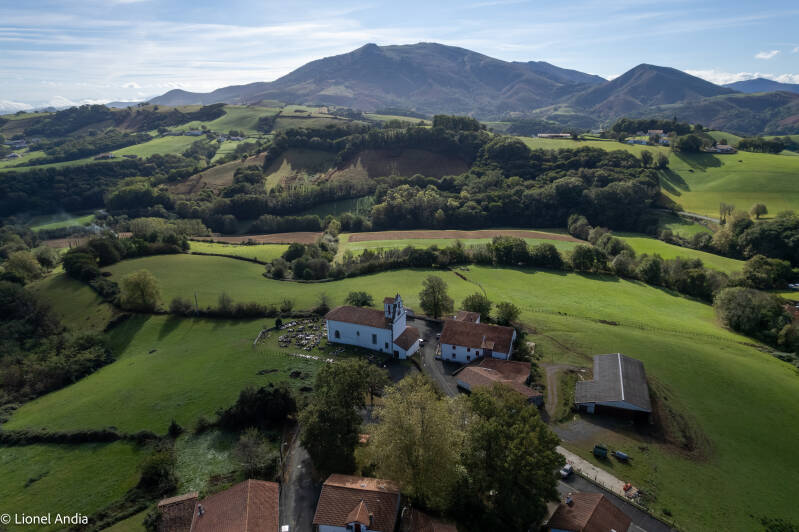Le massif du Baigura depuis Macaye