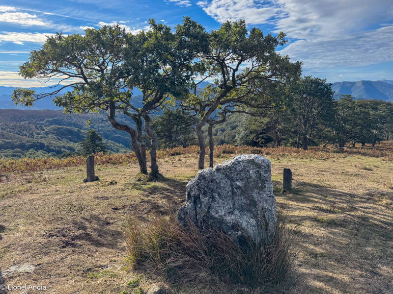 Bidangoko Gaña, un menhir au cœur d'un cromlech