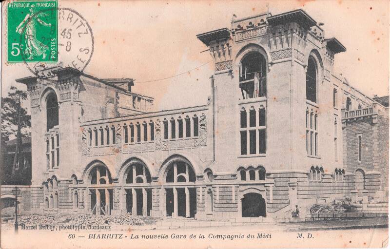La Gare de Biarritz Ville en construction 