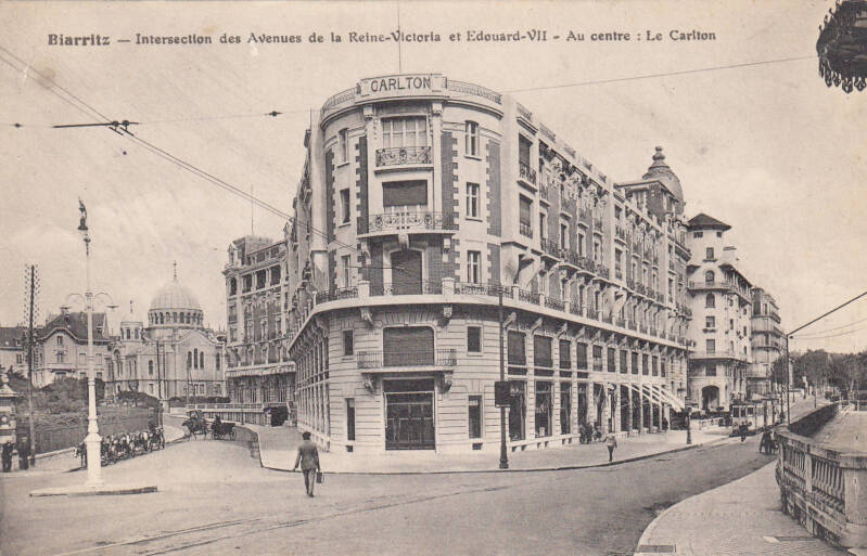L'hôtel Carlton à Biarritz au début des années 1930
