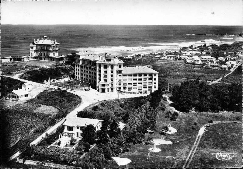 Le Château d'Ilbarritz et la Roseraie circa 1960