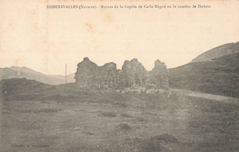 Les vestiges de la chapelle Charlemagne en 1912