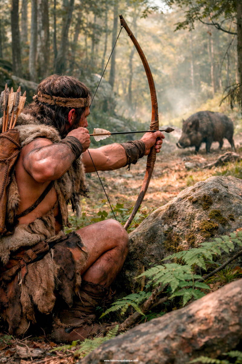 L’arc se généralise progressivement, rendant la chasse plus efficace en milieu forestier dense.