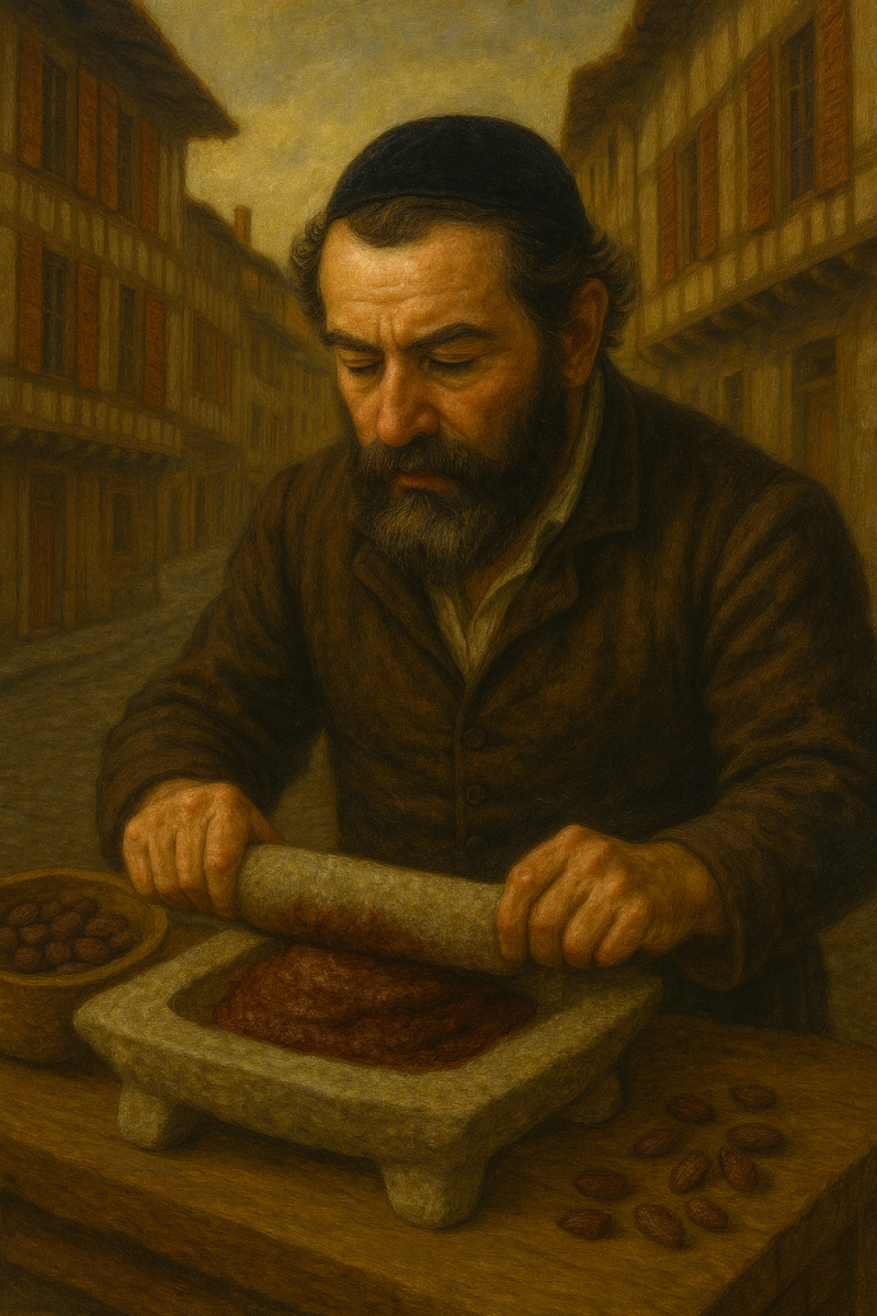 Un épisode clé est l’arrivée à Bayonne de familles juives séfarades, chassées par l’Inquisition, entre 1609 et 1620. Installées à Saint-Esprit, elles y apportent un savoir-faire encore rare en France : le travail des fèves de cacao.