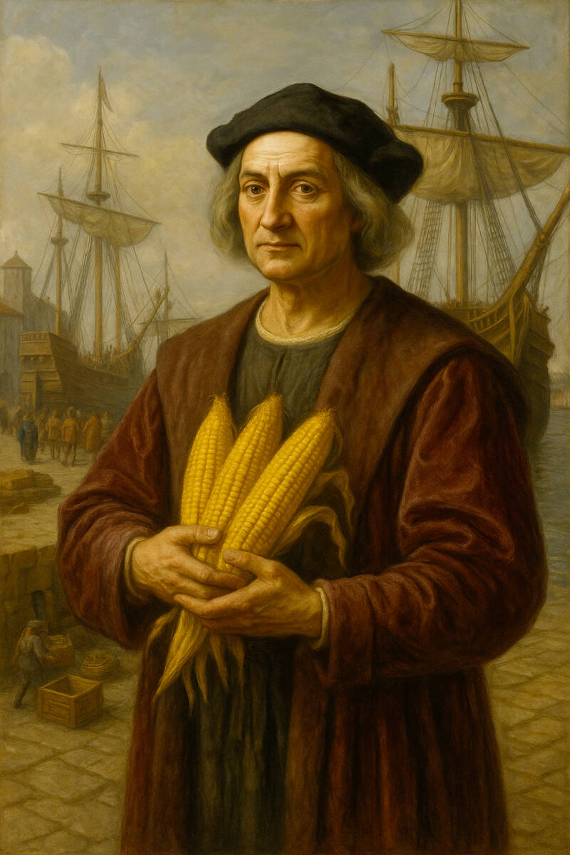 Christophe Colomb et le maïs