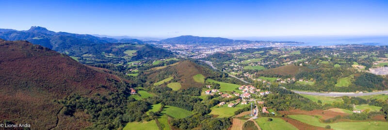 Le Jaizkibel depuis les hauteurs d'Urrugne