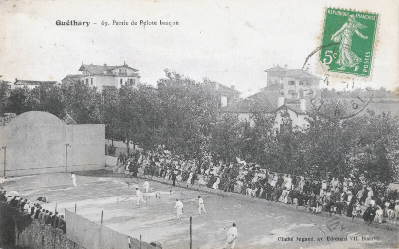 Le fronton de Guéthary en 1911
