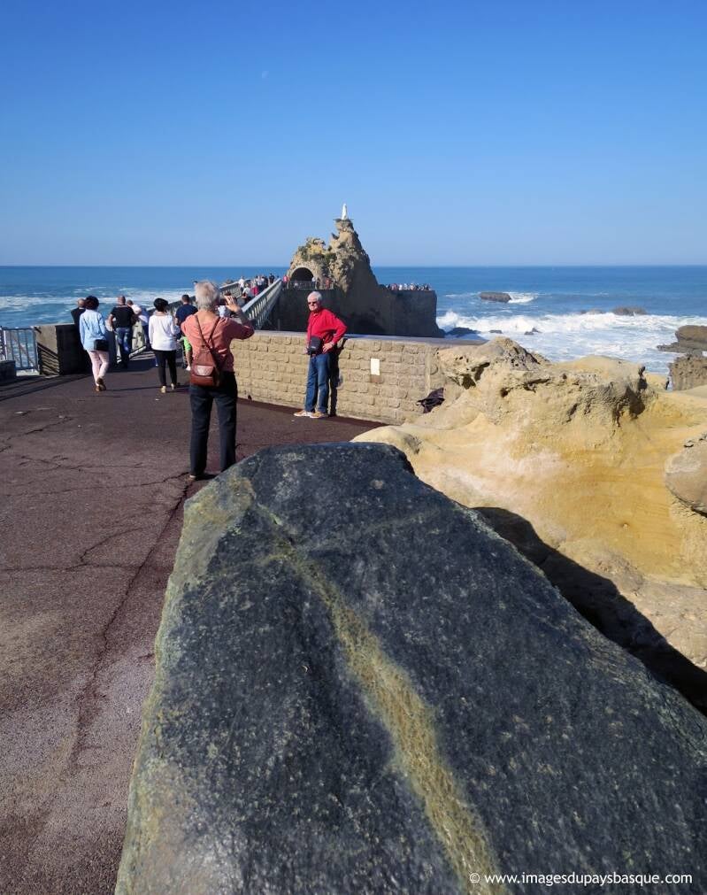 bloc d’ophite Rocher de la Vierge Biarritz