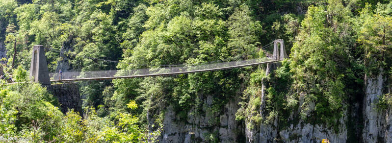 La passerelle d'Holzarte à Larrau
