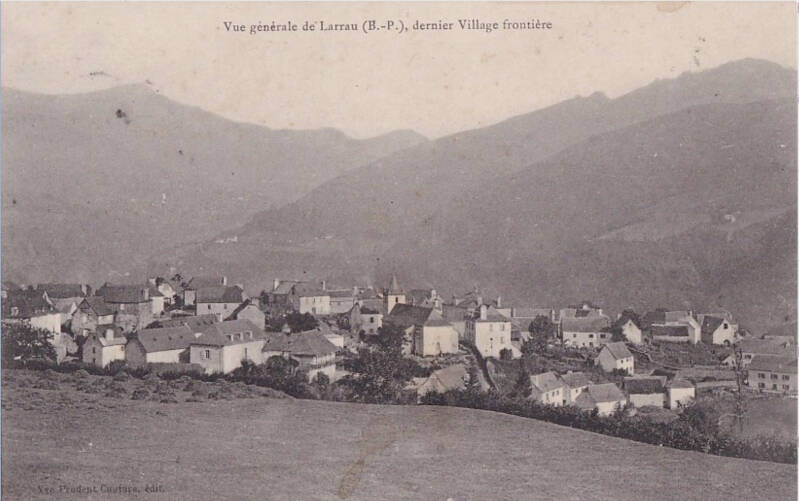 Le village de Larrau en 1919