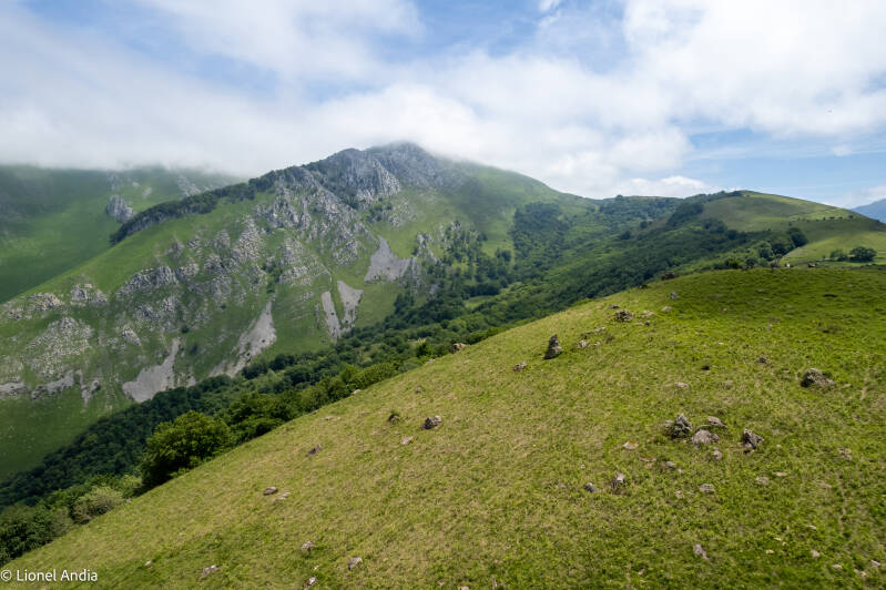 Le menhir d'Armiague et le Béhorleguy