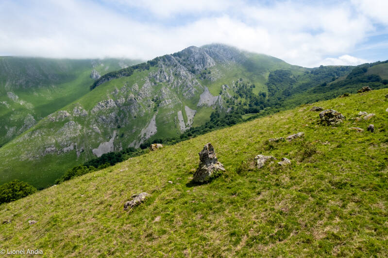 Le menhir d'Armiague et le Béhorleguy
