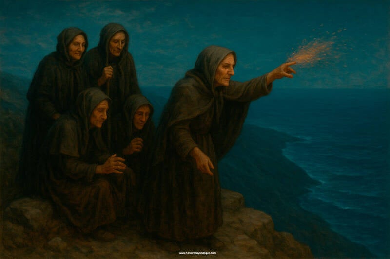 « les sorcières retournaient la mer » pour provoquer tempêtes et naufrages. 