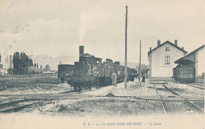 La gare de Saint-Jean-Pied-de-Port - circa 1900