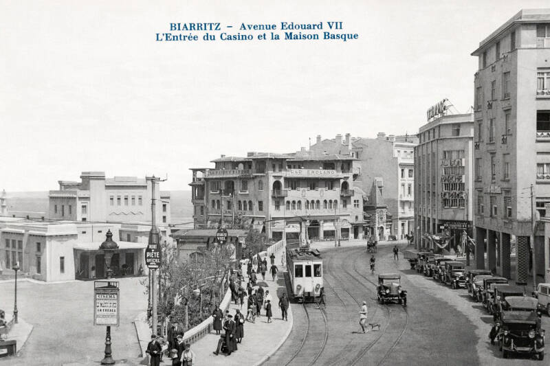 Tramway à Biarritz en 1927