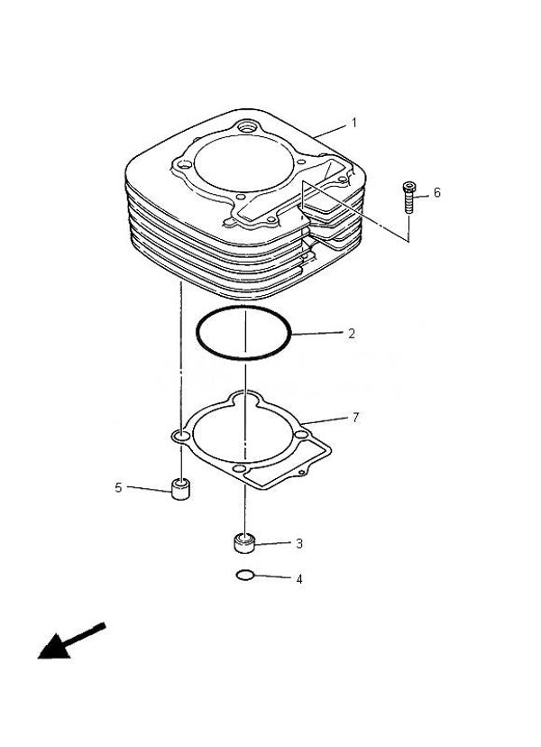 Pin, Dowel Origineel Yamaha
