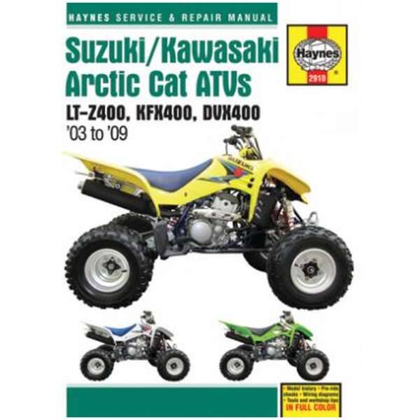 Onderhoudshandleiding Suzuki LT-Z 400 Quadsport