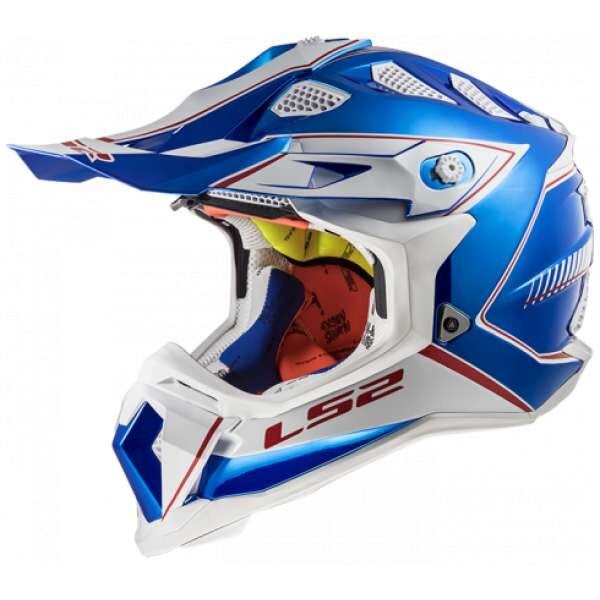 LS2 Crosshelm MX470 SUBVERTER power chroom blauw